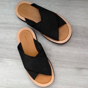 Everlane The ReKnit City Flatform Sandals Black 8.5